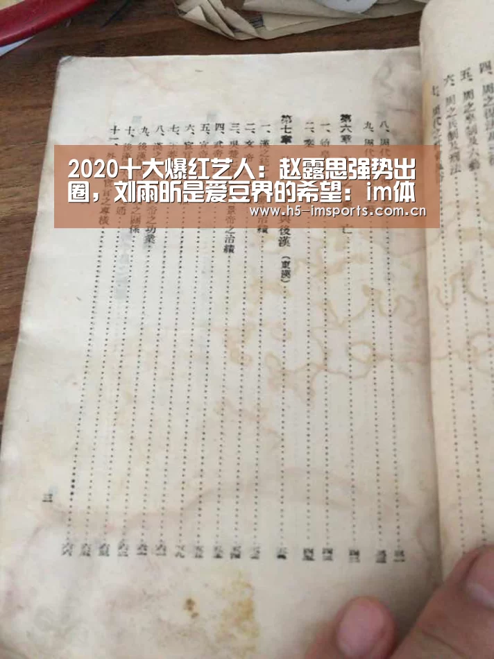 2020十大爆红艺人:赵露思强势出圈,刘雨昕是爱豆界的希望:im体育投注(图3) im体育投注